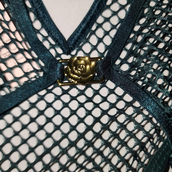 Victoria’s Secret Matching Set Bombshell Bra/Fishnet Cheeky Panty-32D/Small - Picture 10 of 15